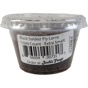 image:imageJoshs Frogs Black Soldier Fly Larvae 50 Count  Extra Small1 Count Pack of 1000
