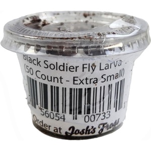 image:imageJoshs Frogs Black Soldier Fly Larvae 50 Count  Extra Small1 Count Pack of 50